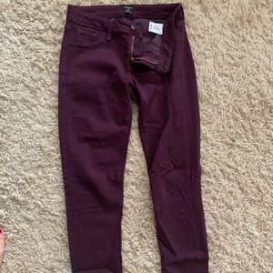 Dark purple jeans